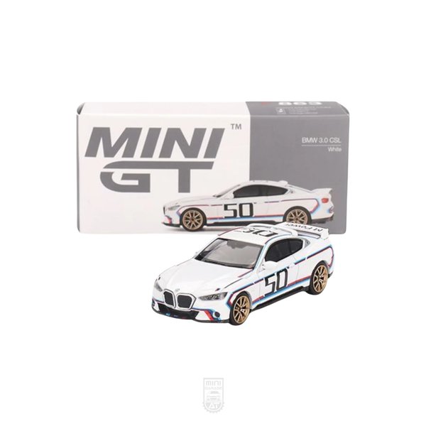 BMW 3.0 CSL - White - MiniGT 