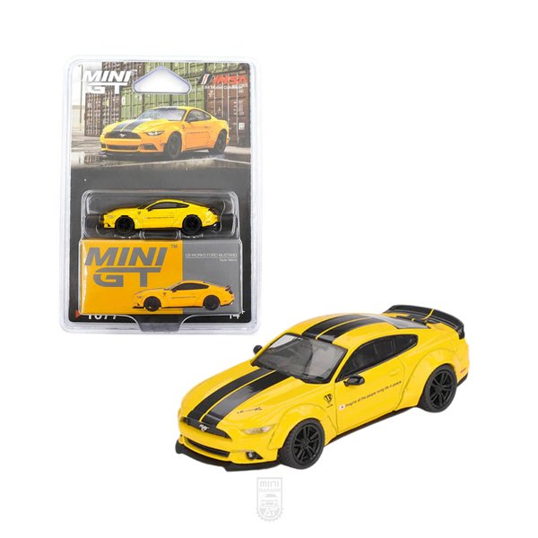 LB-WORKS Ford Mustang Triple Yellow - MINI GT