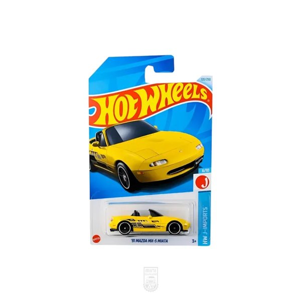 91 Mazda MX-5 Miata - Variante amarilla - HW J-Imports