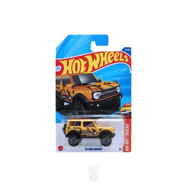 21 Ford Bronco - Hot Truck - Variante Amarilla