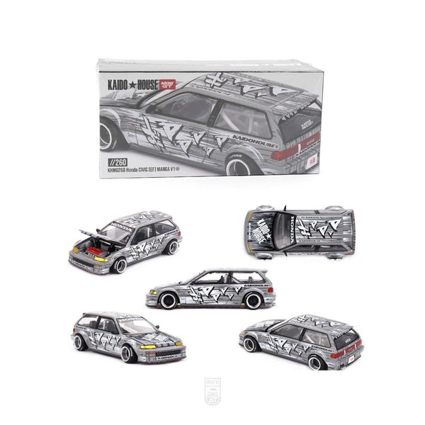 Honda Civic (EF) Kaido Manga V1 – Plata