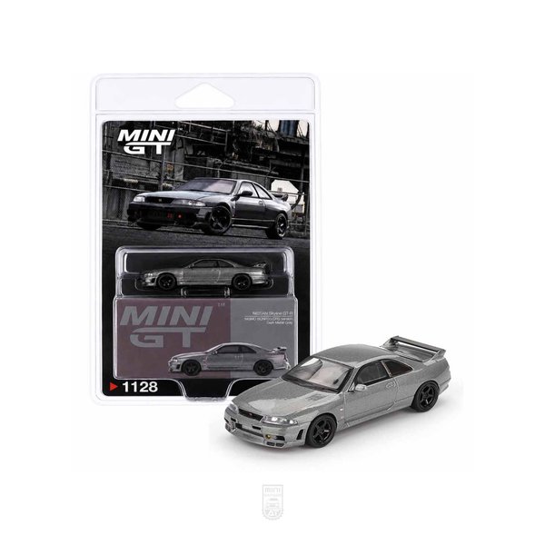  Nissan Skyline GTR Nismo BCNR33 -  Dark Metal Gray  - Mini GT