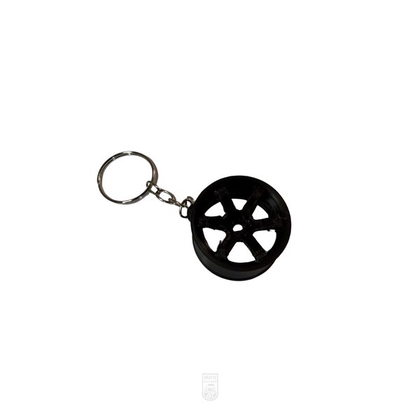 Llavero llantas T37 - 3D - Negro