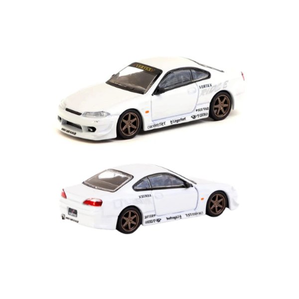 VERTEX Nissan Silvia S15 White - Tarmac Works 1:64