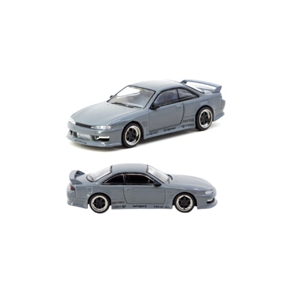 Vertex Silvia (S14) – Grey – Tarmac Works 1:64  - MiJo Exclusives