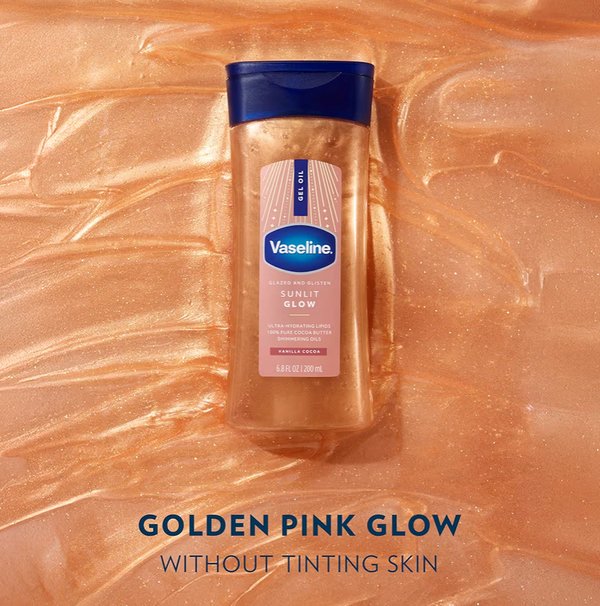 Vaseline Glazed and Glisten Shimmer Oil