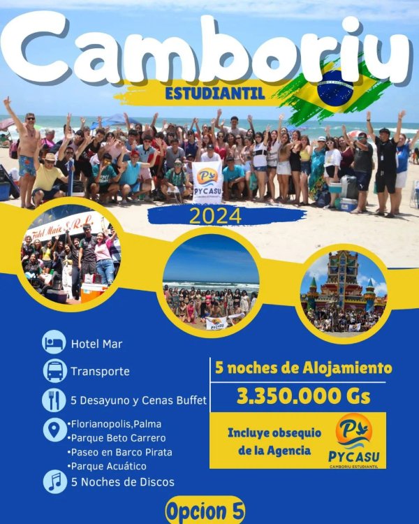 Viaje de egresados a Camboriu 