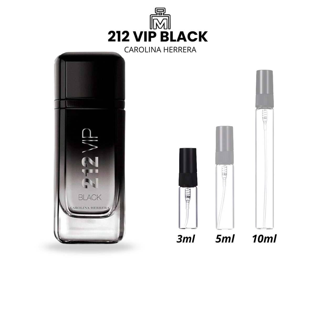 Decants 212 VIP BLACK Carolina Herrera - 2