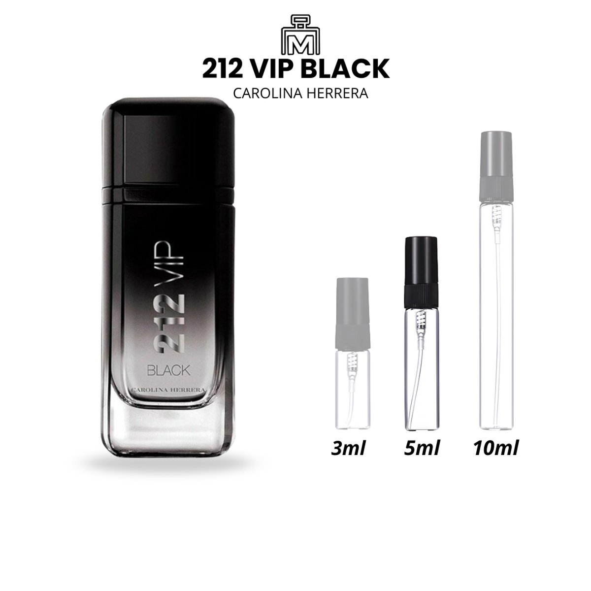 Decants 212 VIP BLACK Carolina Herrera - 3