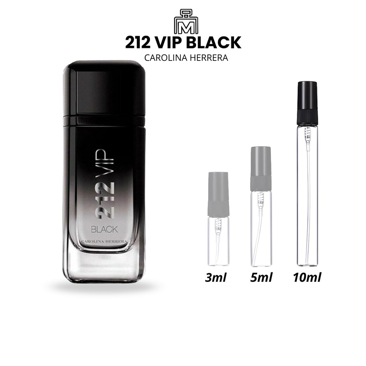 Decants 212 VIP BLACK Carolina Herrera - 4