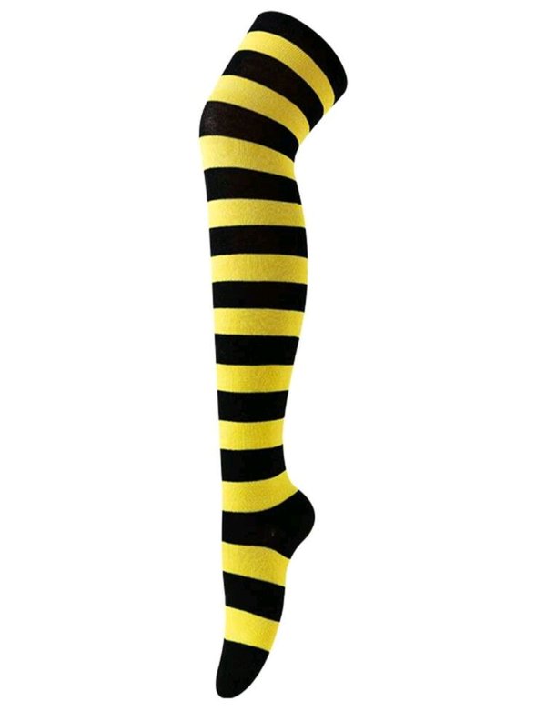 Medias a rayas - AMARILLO CON NEGRO - Cod5669