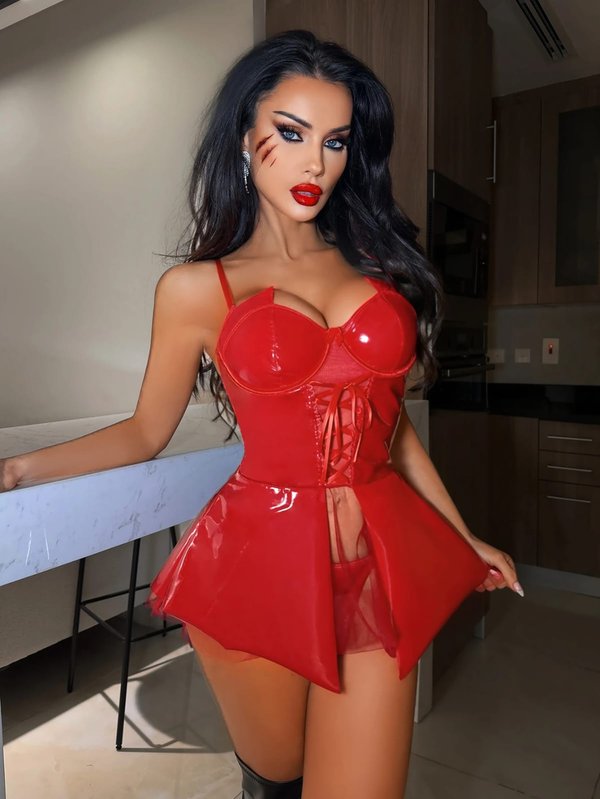 Vestido Diablita - Cod 9080