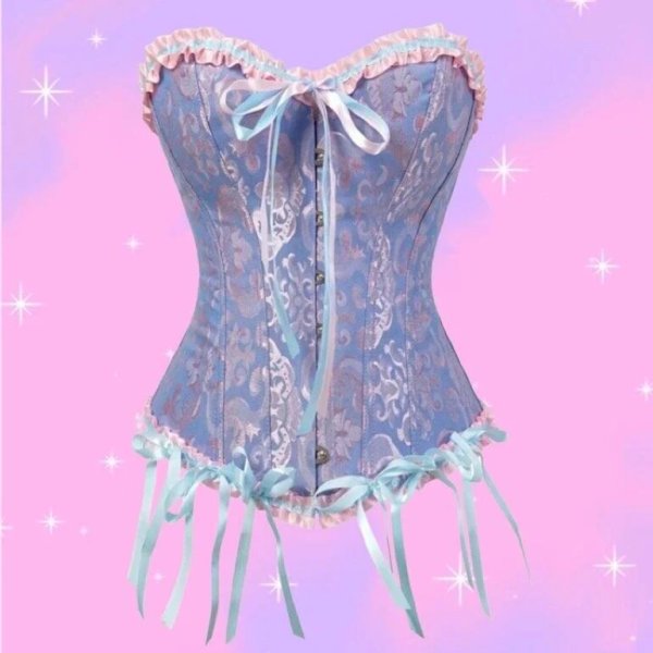 Corset Lila con rosa - Cod 2710