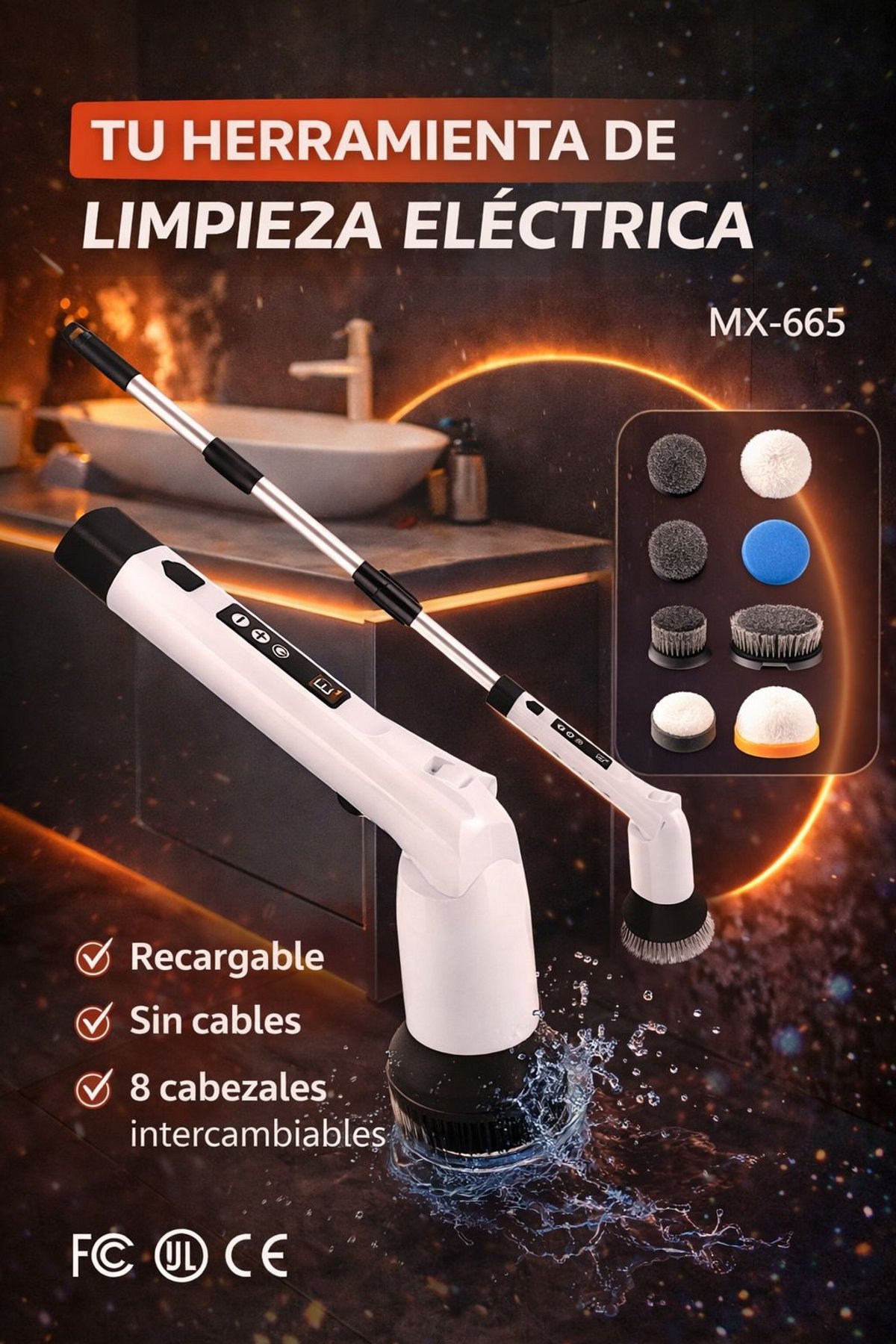 CEPILLO LIMPIADOR 9 EN 1 +regalo para mamá Afiladorde cuchillos profesional - 4
