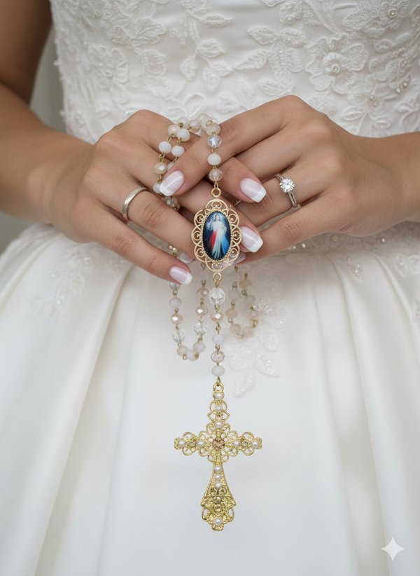 RN005 - Rosario de novia Jesús misericordioso 