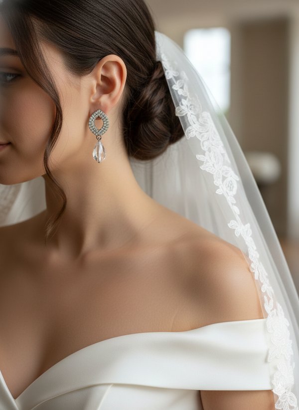 AN011 – Aros de novia colgantes