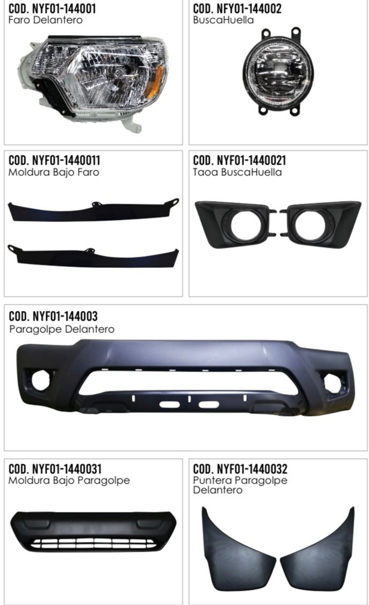 Frente Tacoma 2015 ideal para conversion