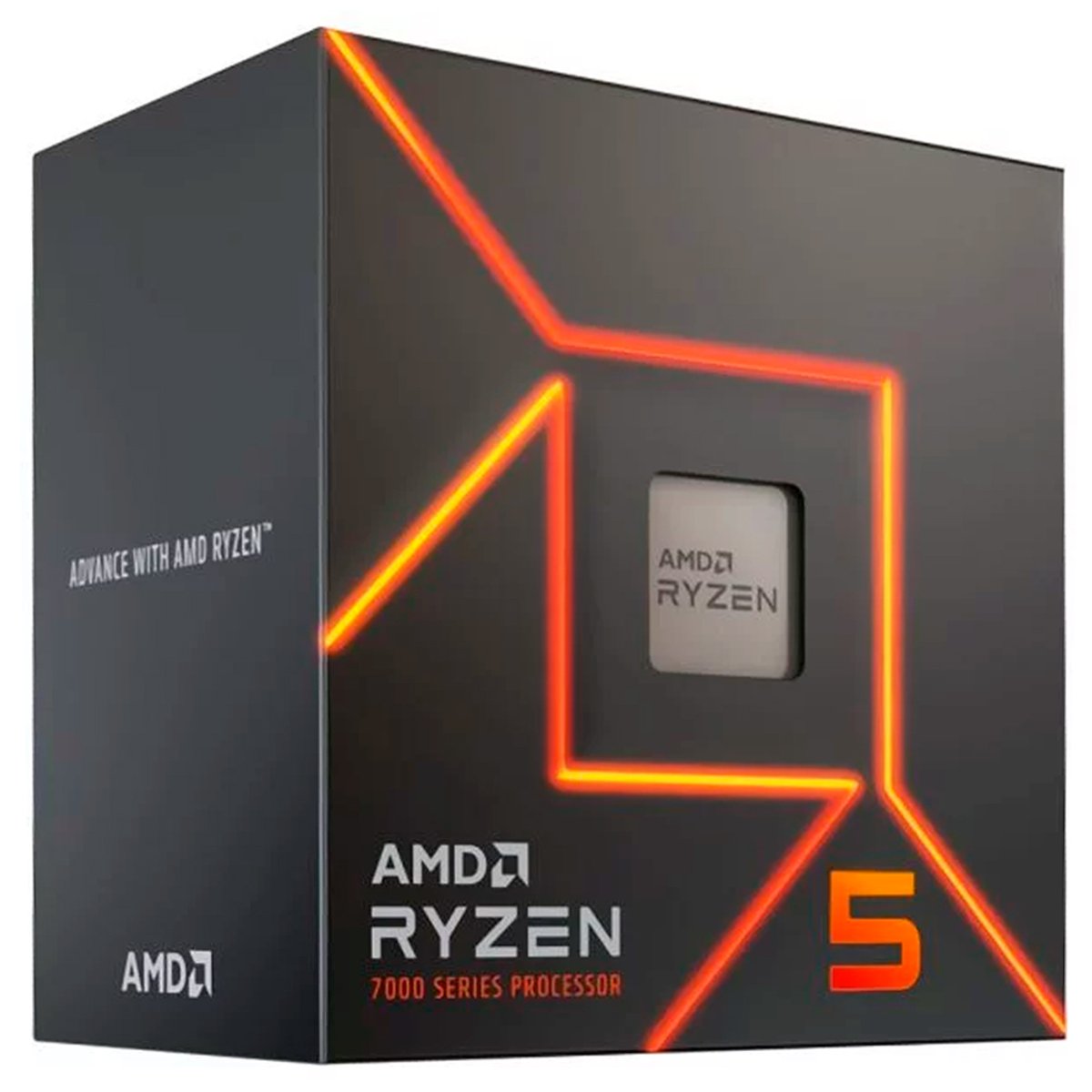 Procesador AM5 AMD Ryzen 5 7600, 3.8GHz (BOX)