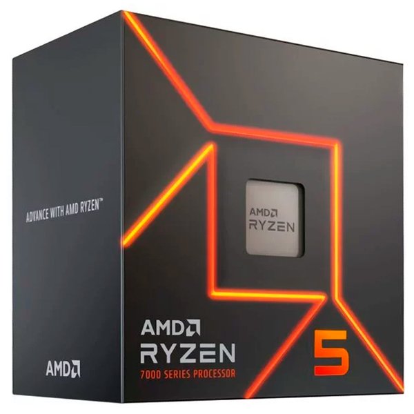 Procesador AM5 AMD Ryzen 5 7600, 3.8GHz (BOX)