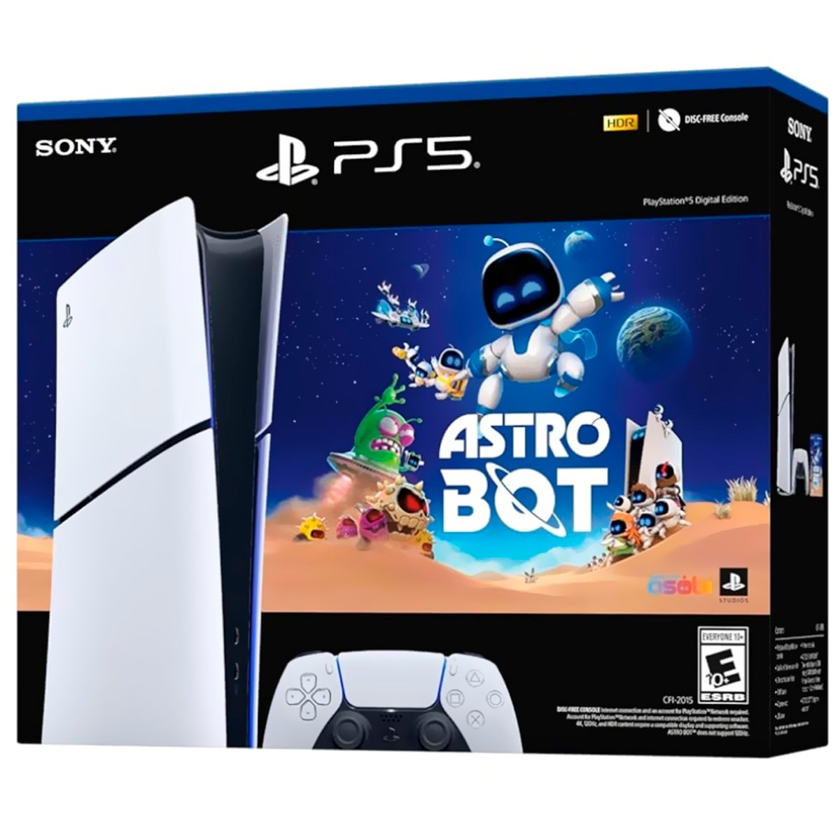 Consola Sony PlayStation 5 Slim CFI-2016 B01Y 1TB / Digital Edition / 220V - Blanco + Juego Astro Bot (Europeo)