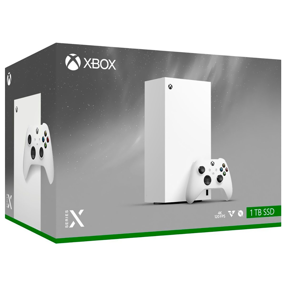 Consola XBOX Series X 1TB SSD / All Digital / 120FPS / Bivolt - Blanco (Americano) - 3