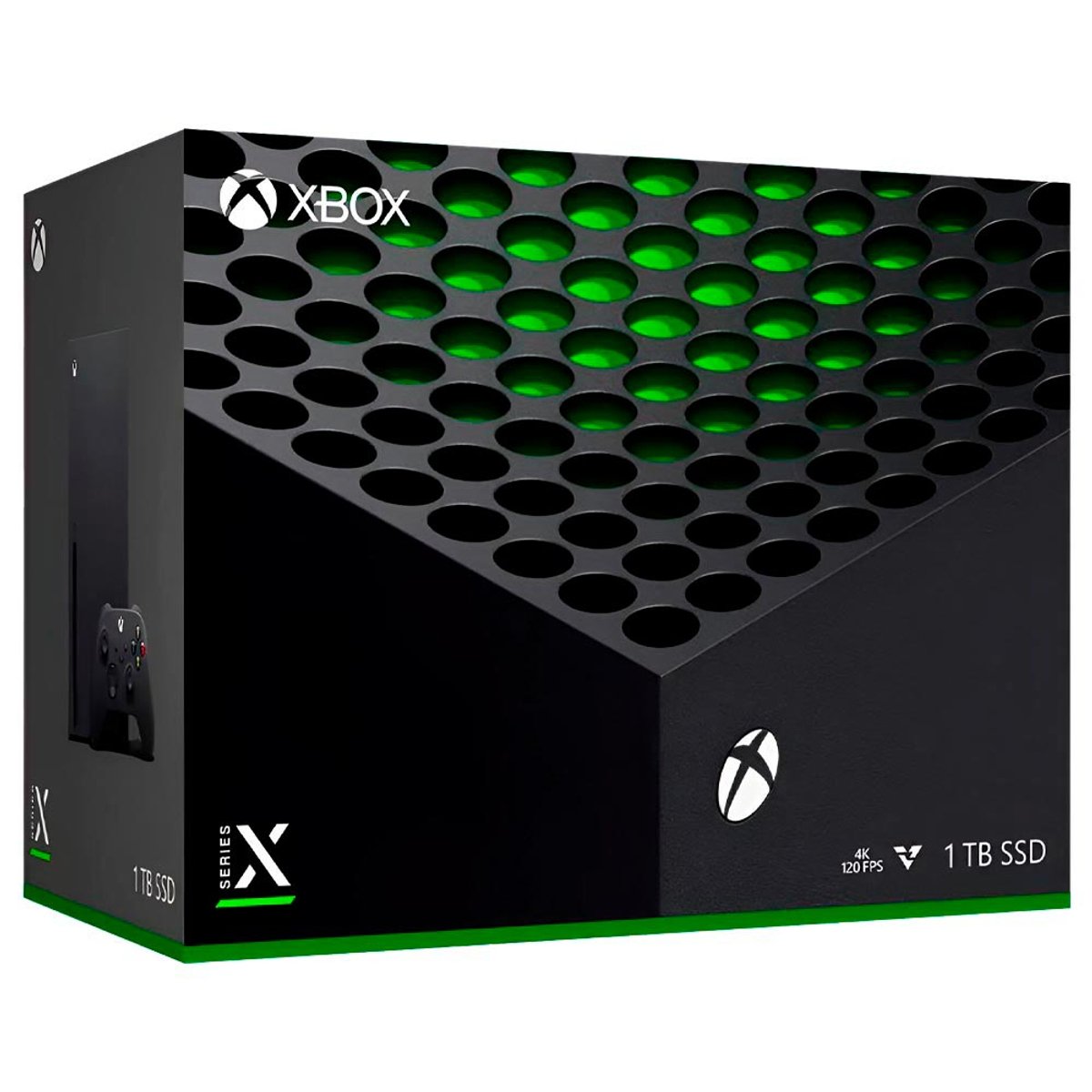 Consola XBOX Series X 1TB SSD / 4K / 120FPS / Bivolt - Negro (Americano) - 3