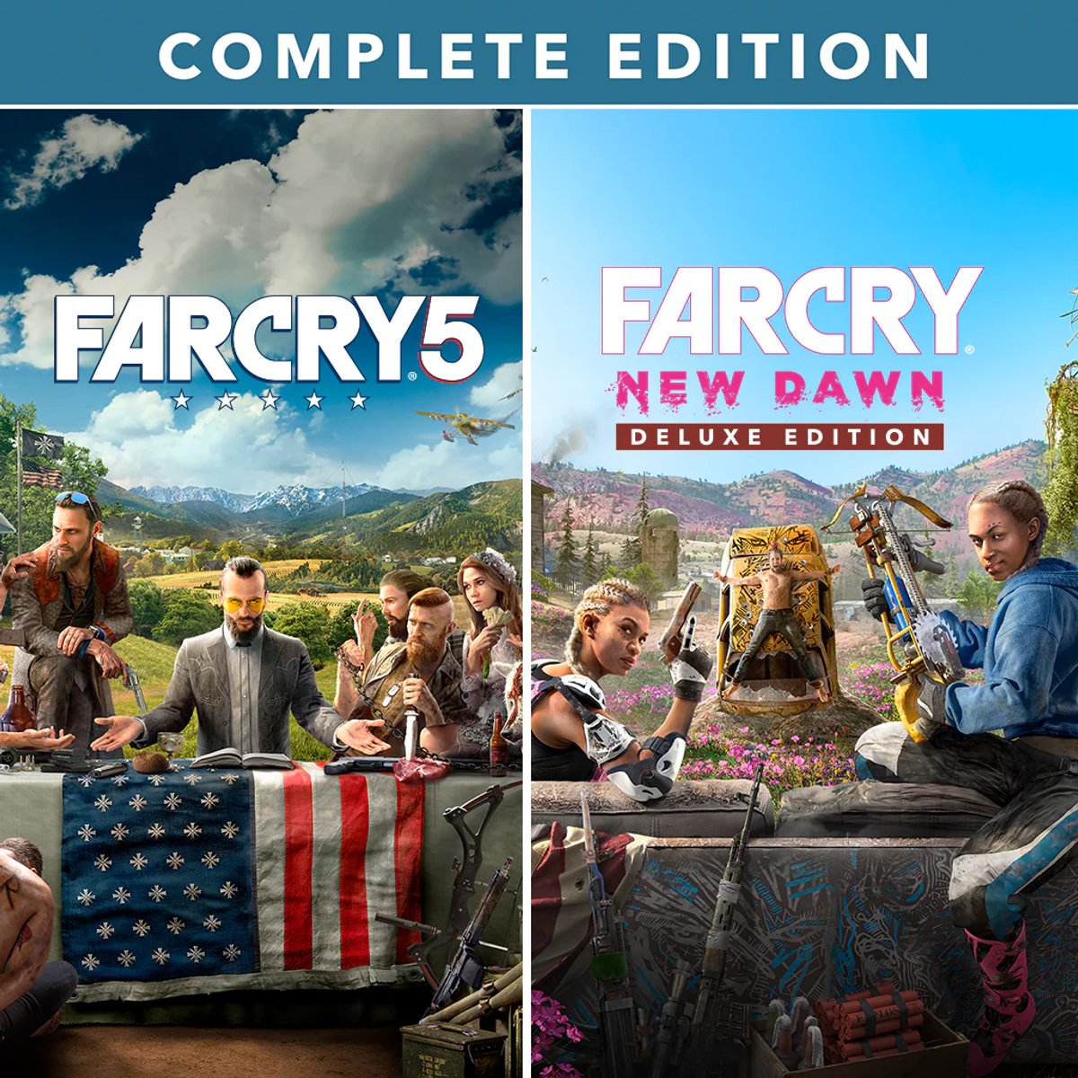 Far Cry® 5 + Far Cry® New Dawn Complete Edition – PS4/PS5 (Digital)