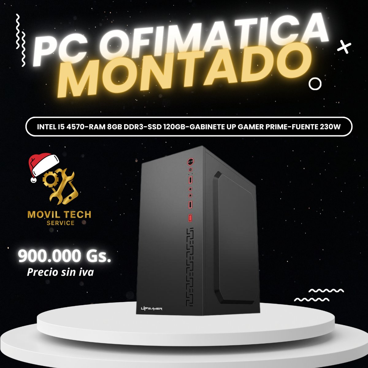 CPU INTEL I5 4570/120GB/8GB DDR3