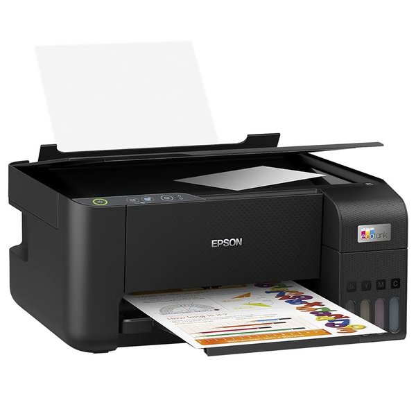 Impresora Multifuncional Epson EcoTank L3210 Bivolt - Negro