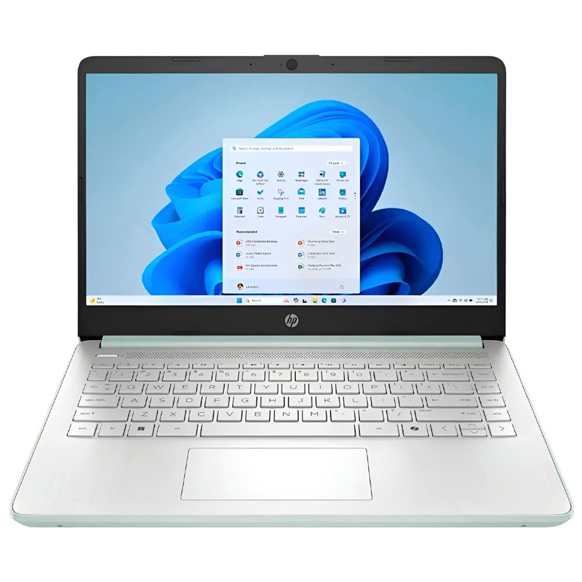 Notebook HP 14-DQ6013DX Intel Celeron N150 Pantalla HD 14.0" / 4GB de RAM / 128GB UFS / Win11Home - Verde (Inglés)