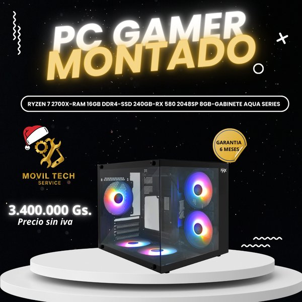 CPU MONTADO GAMER RYZEN 7 2700X