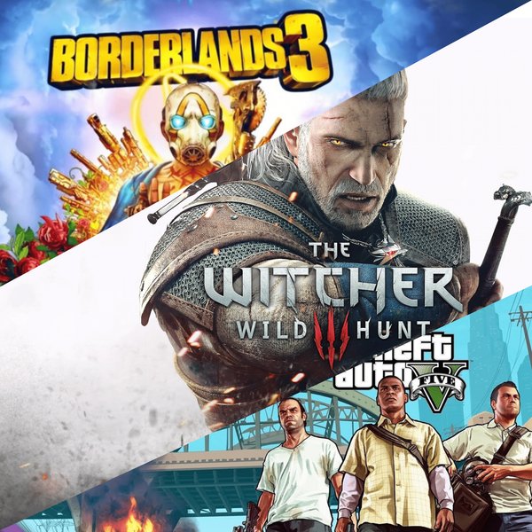 PROMO 3×2 | Borderlands 3 – Grand Theft Auto V: Premium Edition – The Witcher 3 - PS4/PS5 (Digital)