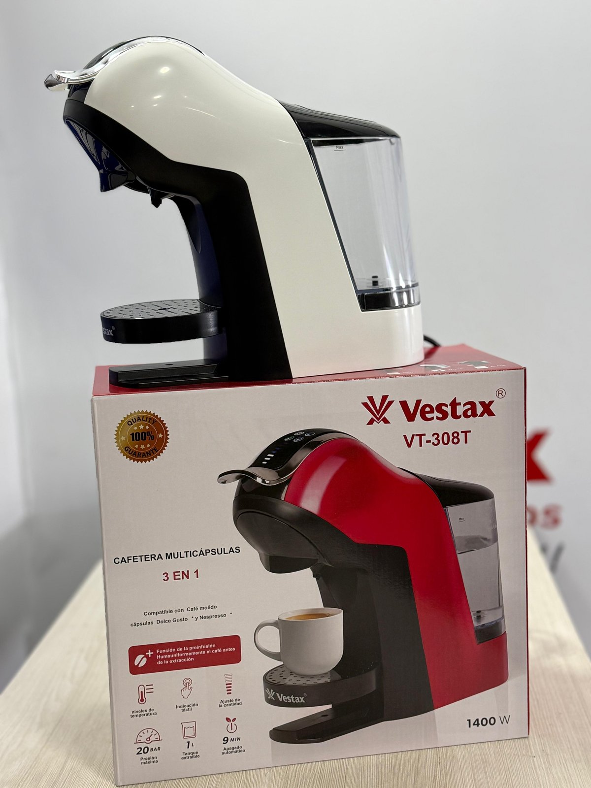 Cafetera Multicápsulas Vestax 3 en 1  - 3