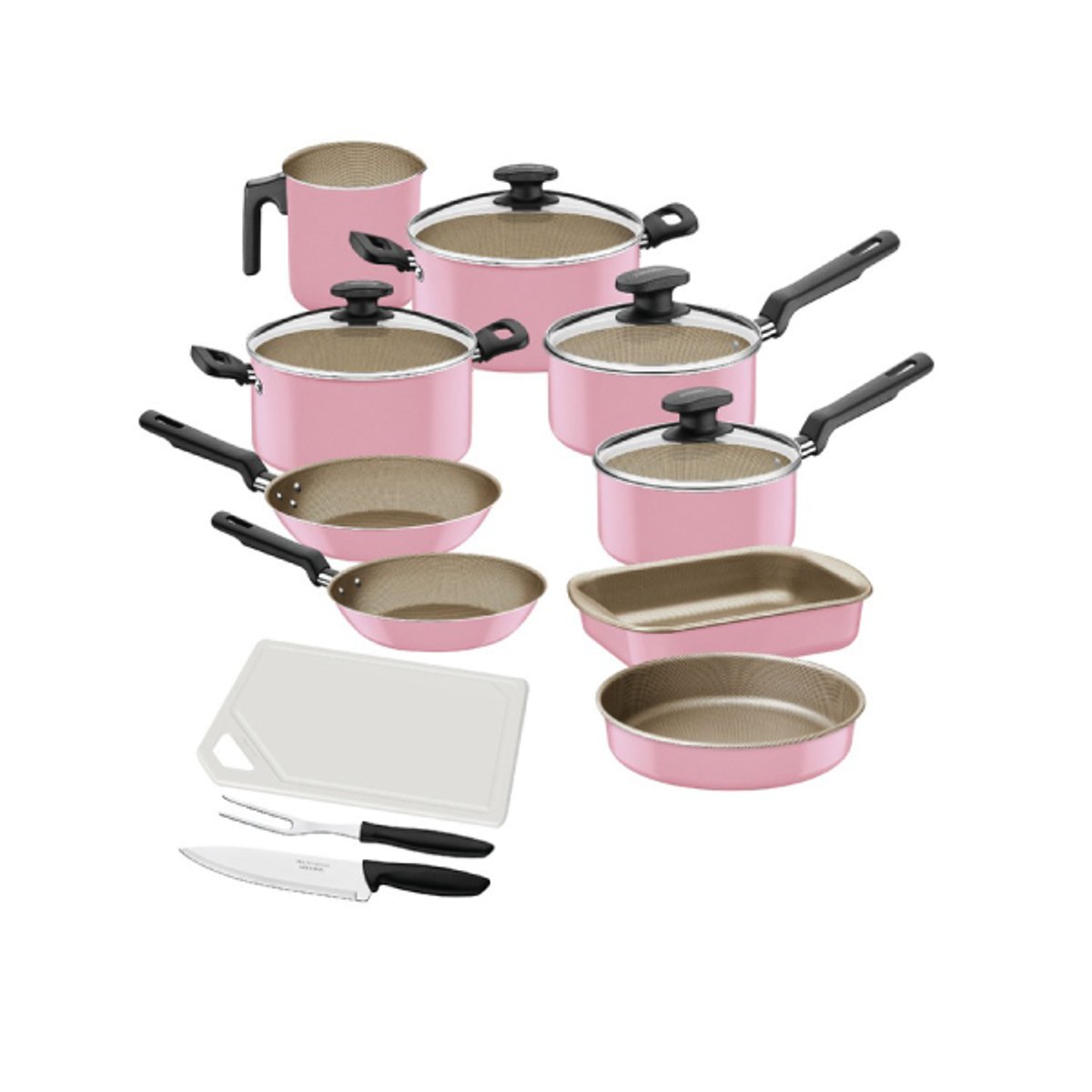 JUEGO DE OLLAS TRAMONTINA NEW TURQUIA 12 PIEZAS - 2