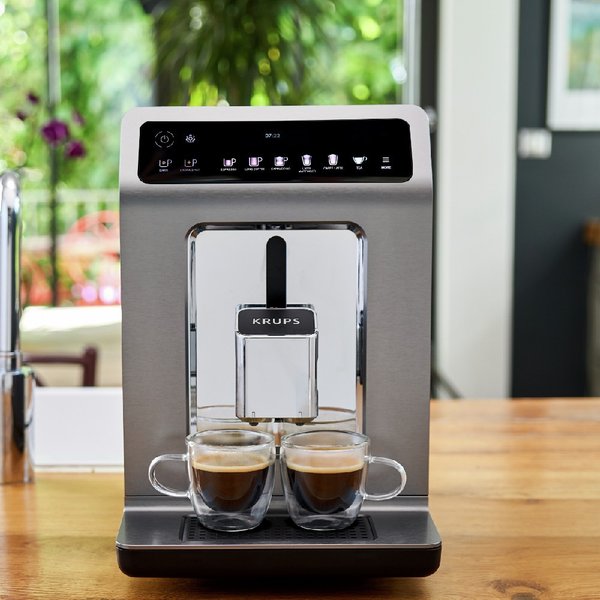 CAFETERA KRUPS ESP EVIDENCE+TITAN+XS6000 EA894T10 + RECIP LECHE 1450W C/ADAPTADOR