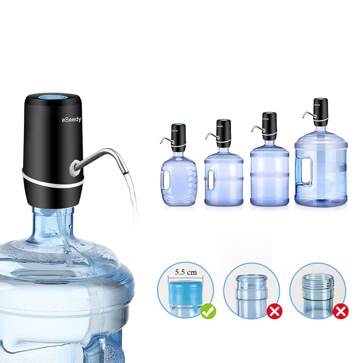 Bomba de agua para botellón de 20 L - 2