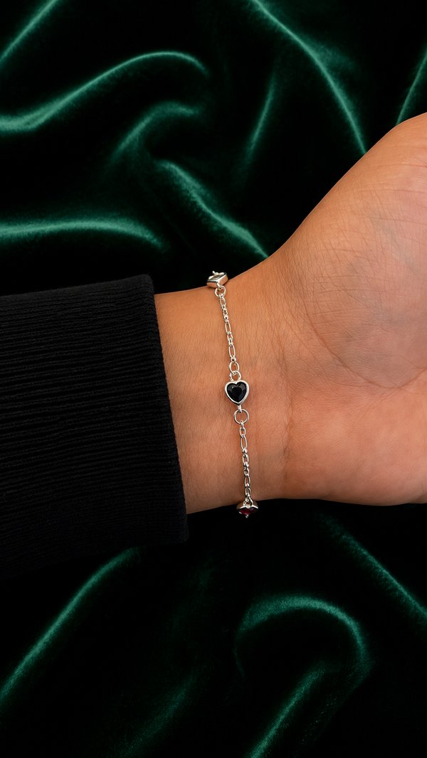 Pulsera - Corazon - Plata