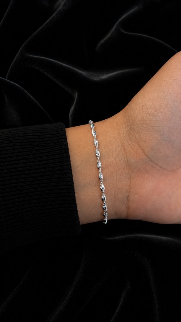 Pulsera - Trenzada - Plata