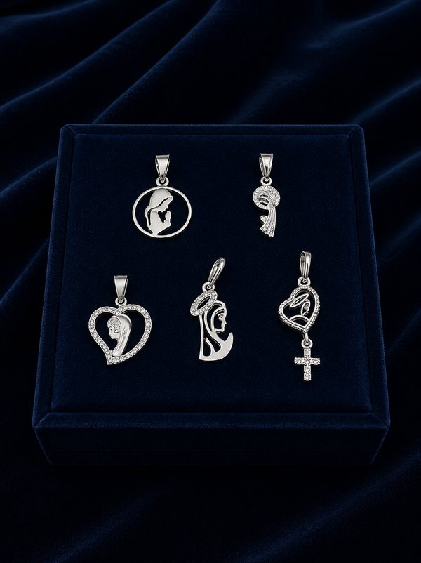 Dijes - Virgen niña - Plata