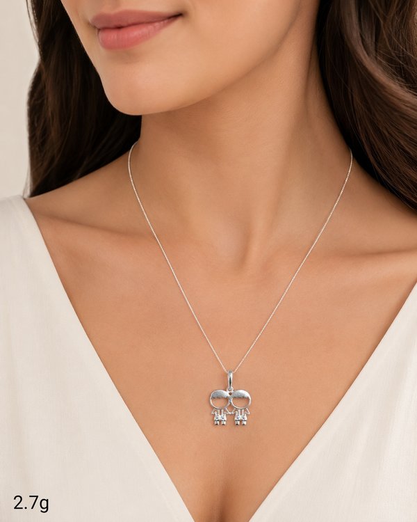 Collar - Dos Niños - Plata