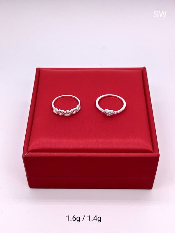 Anillos de Zircones en Plata