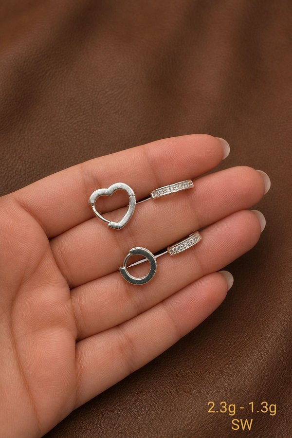Aros - Asimetricos - Plata