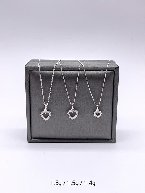 Cadena - Corazon - Plata