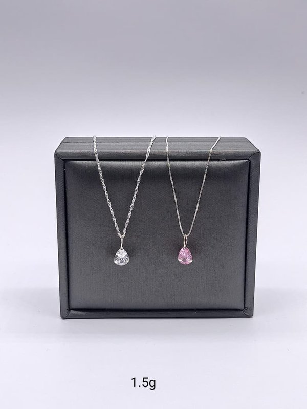 Cadena - Piedra Gota - Plata