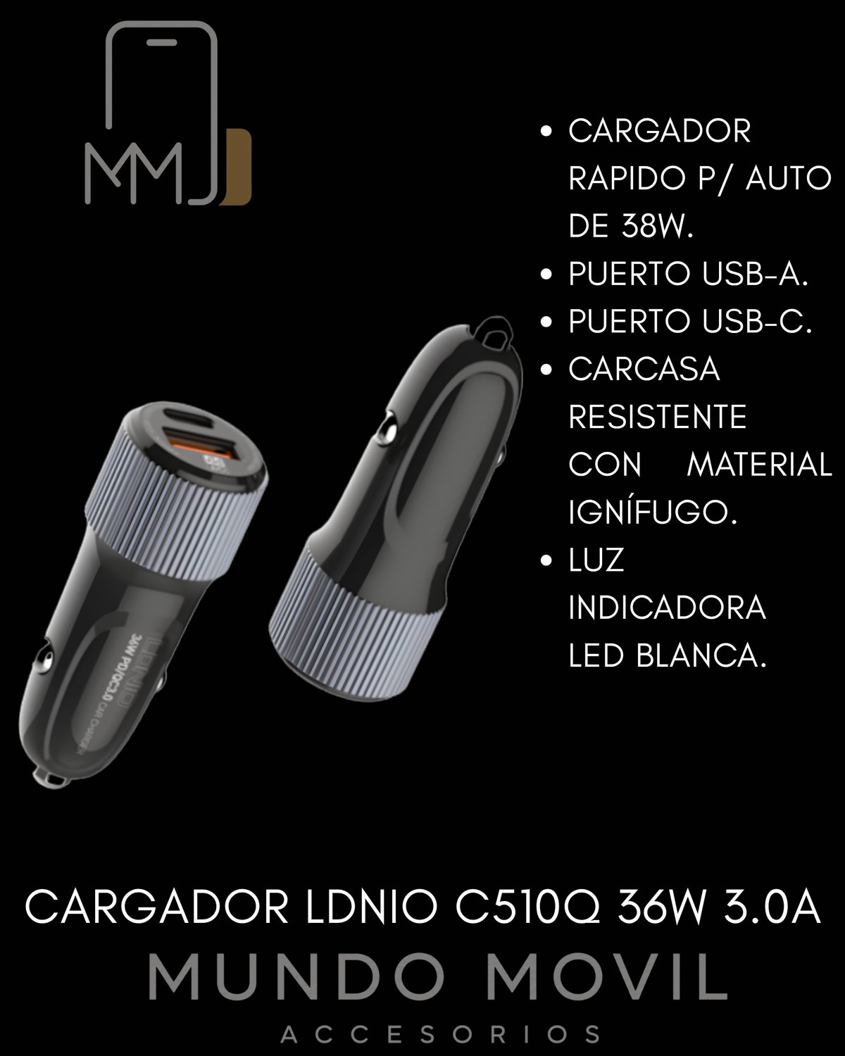 CARGADOR LDNIO C-510Q 36W - 2