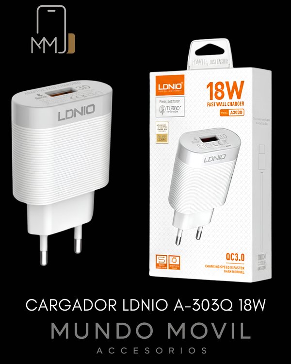 CARGADOR LDNIO A-303Q 18W