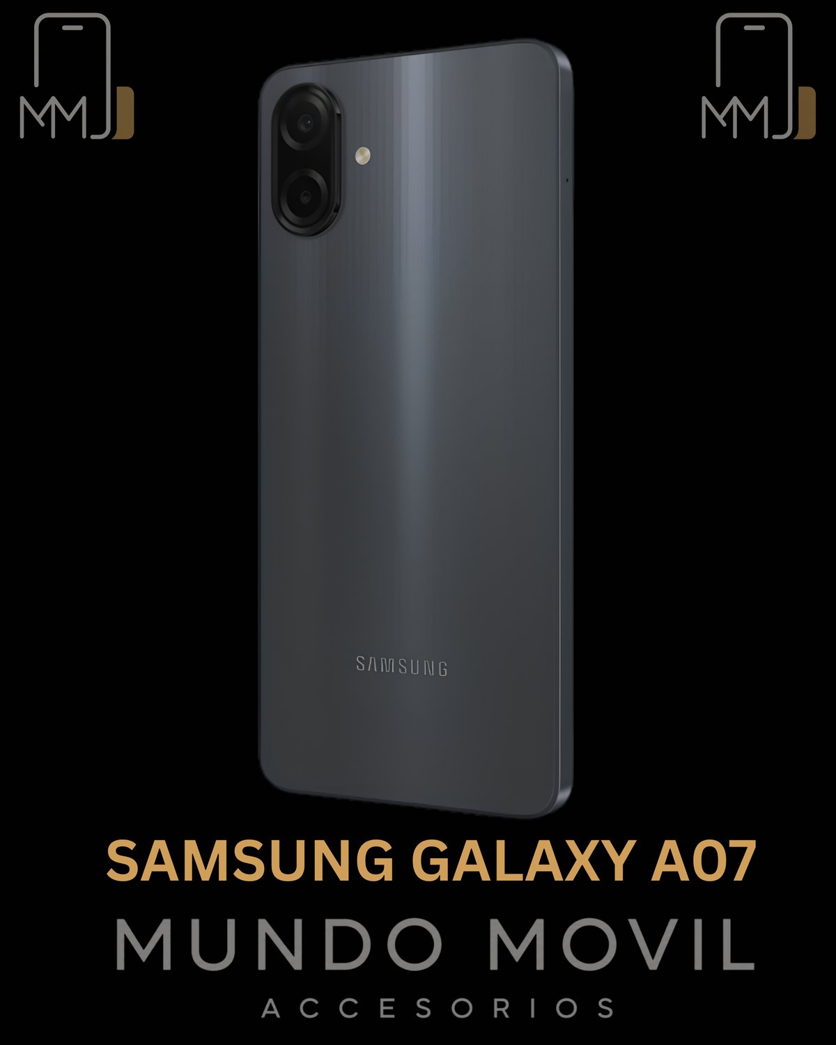 SAMSUNG GALAXY A07 BLACK - 2