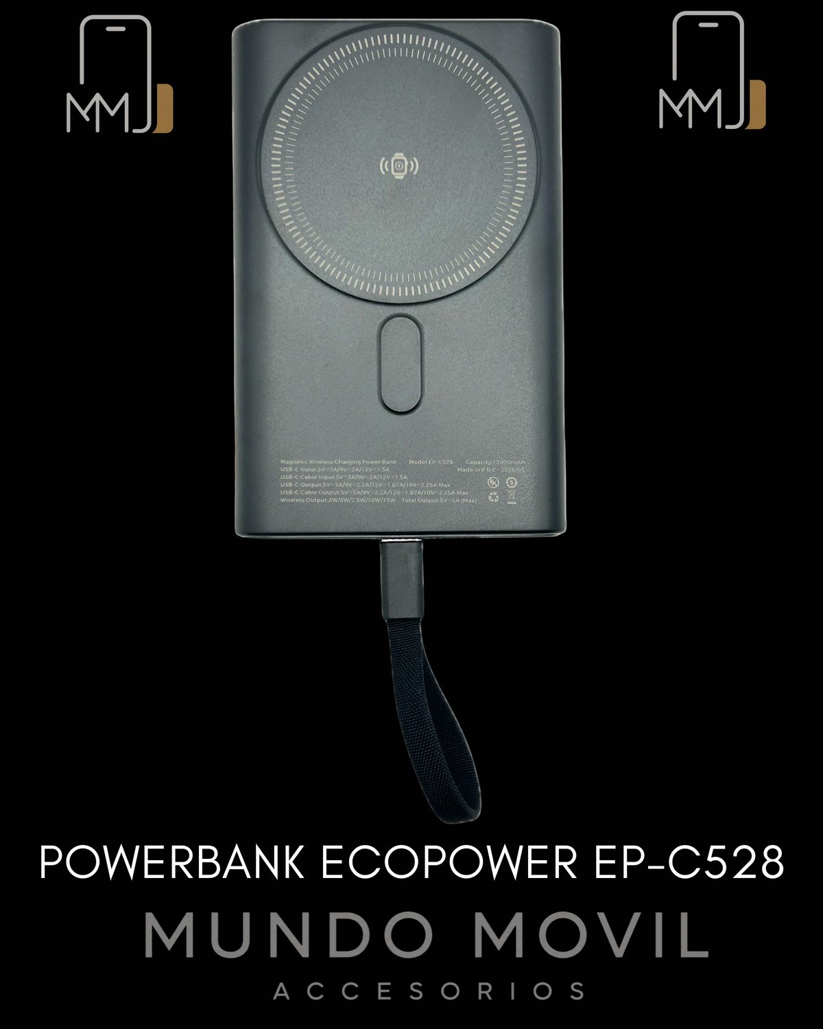 CARGADOR PORTATIL ECOPOWER EP-C528 - 2