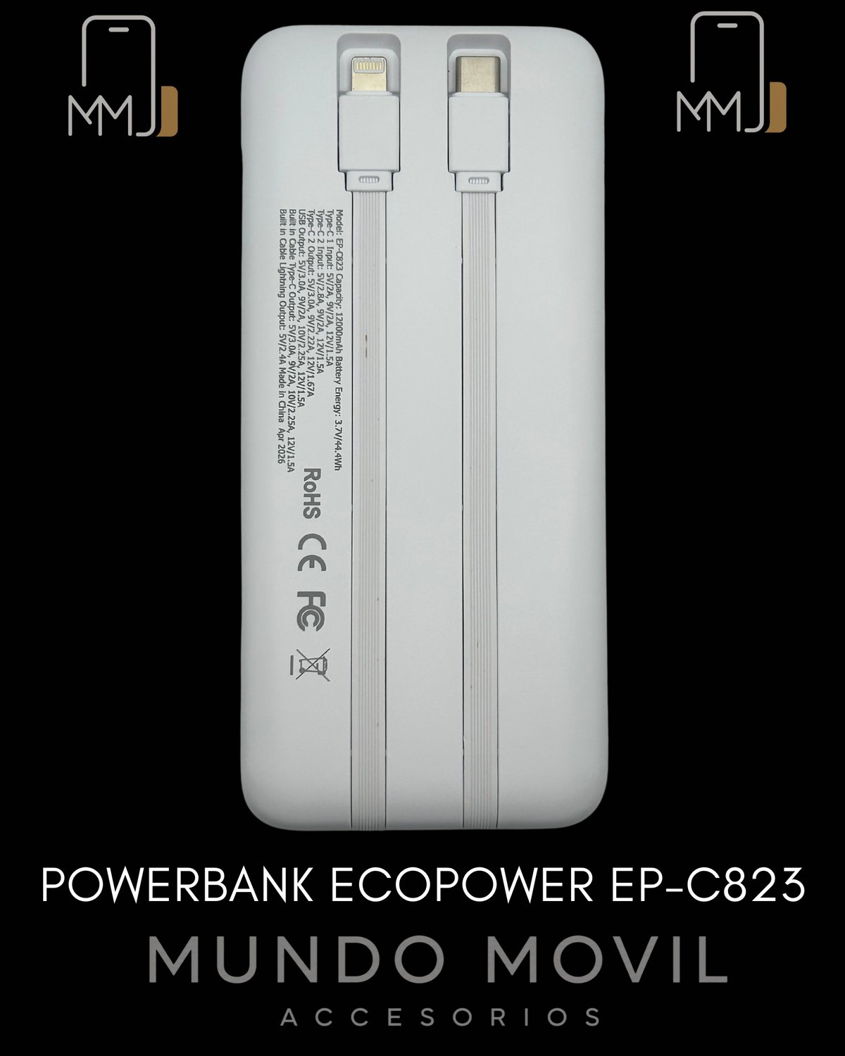 CARGADOR PORTATIL ECOPOWER EP-C823 - 2