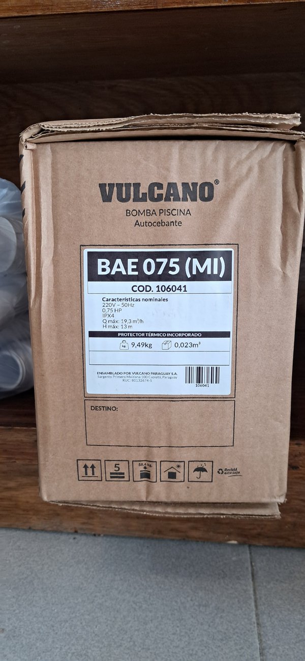  BOMBA PARA PISCINAS VULCANO